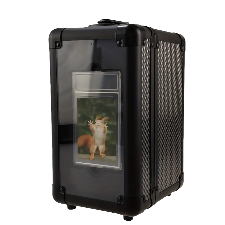 PSA Graded Trading Card Display Case | Double Layer Storage Box - Clear Lid