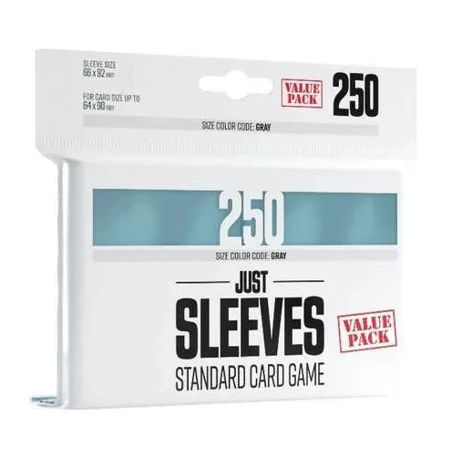 Gamegenic - Just Sleeves - Value Pack, Transparent 250 Sleeves