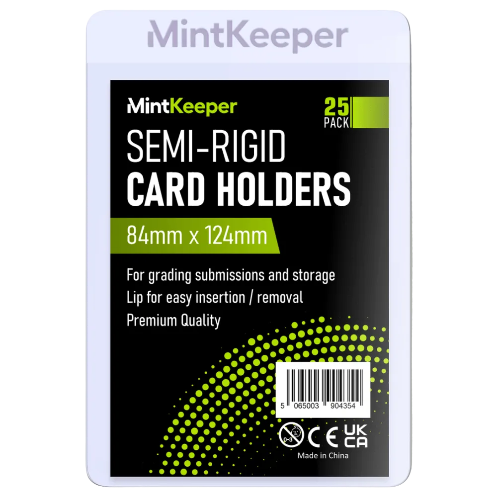 MintKeeper - Semi Rigid Card Holders (25 Pack)